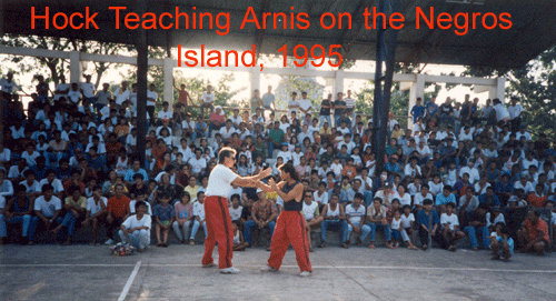 Hock Hochheim teaching filipino combatives in negros islands