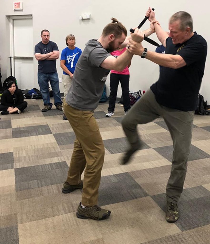 RESPECTING THE HEAD SHOT IN STICK SPARRING - Force Necessary: Hock's Hand,  Stick, Knife and Gun Combatives