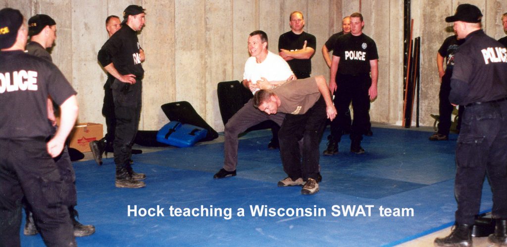 Hock teaching a Wisconsin SWAT team